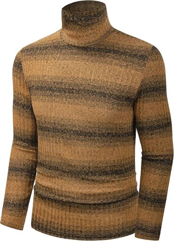 Derminpro Men's Slim Fit Soft Turtleneck Long Sleeve Pullover Lightweight T-Shirt in Kuwait