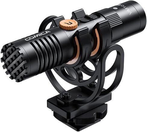 comica VM10 PRO Video Microphone - Super Cardioid Pattern, Professional Shock-Mount, Dual-Mode USB Shotgun Microphone for Camera, Smartphone, Tablet, DSLR Camcorder in Saudi Arabia