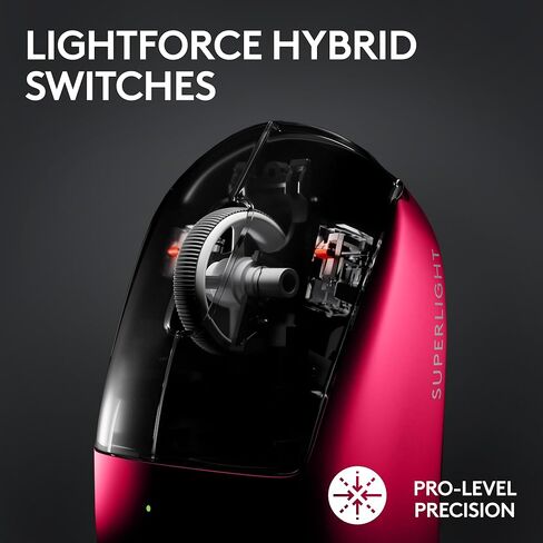 ماوس الألعاب اللاسلكي Logitech G PRO X Superlight 2 Lightspeed، خفيف الوزن، مفاتيح هجينة LIGHTFORCE، مستشعر Hero 2، 32000 نقطة في البوصة، 5 أزرار قابلة للبرمجة، شحن USB-C، الكمبيوتر الشخصي وماك - أرجواني (متجدد) in Saudi Arabia