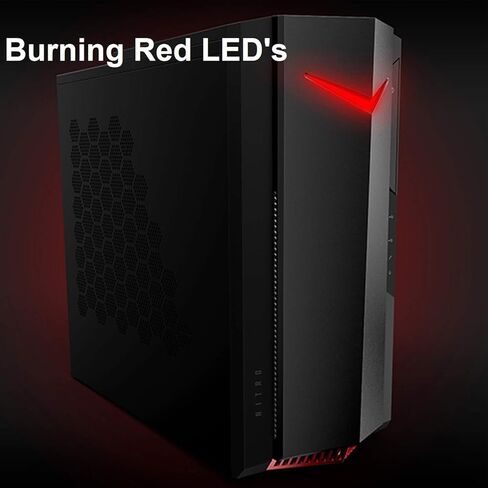 Acer Nitro 50 N50-656-UR12 Gaming Desktop | Intel Core i5-14400F 10-Core Processor | NVIDIA GeForce RTX 3050 | 16GB DDR5 5600MHz | 1TB PCIe Gen 4 SSD | Intel Wi-Fi 6E AX211 | Windows 11 Home in Saudi Arabia