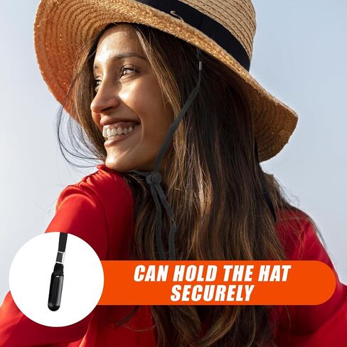 5 Pcs Adjustable Hat Strap Clips Elastic Hats Removable Chin Cord, Windproof Hat Strap Clips Anti-Lost Cap Strap Clips for Golfing Boating Fishing Hat Outdoor(5 Colors) in Saudi Arabia