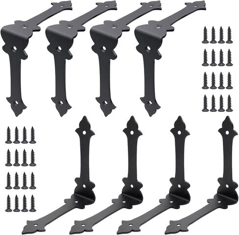 Corner Protector, 4 Inches Furniture Corner Guards Corner Bracket Metal Embellishments with Wood Funiture Decorative Metal Rustic Hardware for Home Edge Corner Hardware Accessories (4) in Saudi Arabia