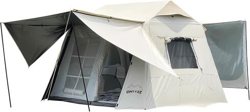 ONTYZZ 4 Person Large Waterproof Camping Tents Family Tent Canopy All-in-One Dome Tents for Camping Hiking Outdoor Picnic 240 * 210 * 185cm in Saudi Arabia