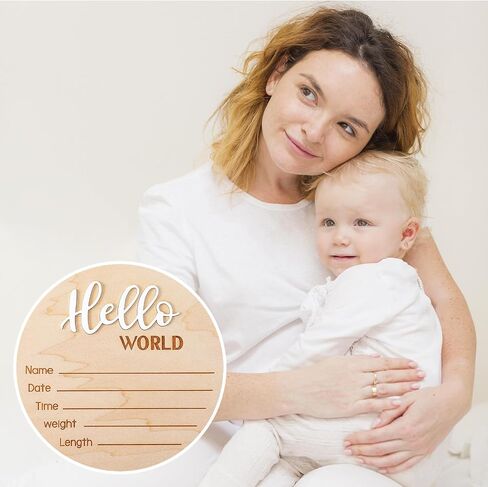 علامة إعلان الميلاد، علامة إعلان حديثي الولادة، علامة Hello World Newborn، علامة ترحيب بالطفل، علامة إعلان اسم الطفل، لوحة إعلان لدعائم الصور لحضانة الطفل in Saudi Arabia