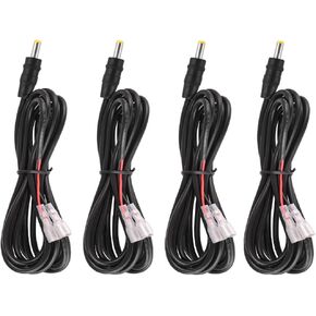 4 Pcs Trail Camera Power Cord,4.0x1.7mm DC External Power Cable,4.0x1.7mm DC Plug