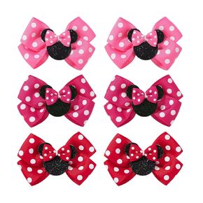 YHXX YLEN 6 PCS Halloween Hair Clips for Baby Girls - Ribbon Girl Hair Accessories, Small, 6 Count, Hair Decorating, Hair Securing, Female, Kids