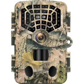 Trail Camera 4K 48MP IP66 Waterproof with Night Vision Motion Activated 0.2s Trigger Time Hunting Camera for Outdoor Garden Backyard Wildlife Monitoring