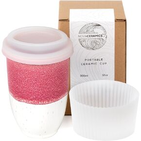 12oz Travel Coffee Mug - Unique Microwave & Dishwasher Safe Tumbler With Lid - Gifts For Women & Men