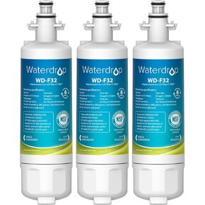 Waterdrop ADQ36006101 Replacement for LG® LT700P® Refrigerator Water Filter, Kenmore® 9690, 469690, ADQ36006102, LFXS30766S, RFC1200A, FML-3 and LT120F® Fresh Air Filter, 3 Combo
