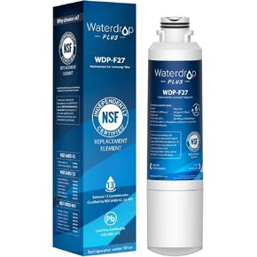 Waterdrop Plus DA29-00020B NSF 401&53&42 Certified Refrigerator Water Filter, Replacement for Samsung Water Filter DA29-00020B, HAF-CIN, HDX FMS-2, RF28HMEDBSR, RF263BEAESR, WDP-F27, 3 Filters