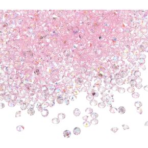 PATIKIL 14000Pcs Wedding Table Scatter Confetti Crystals 3mm Acrylic Diamonds Vase Fillers Gems for Table Centerpiece Decorations Bridal Shower Party, Clear AB