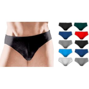Andrew Scott Men's Cotton Color Sport Briefs Underwear - 6 Pack & 10 Pack