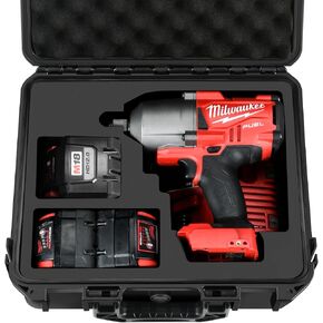 Case for Milwaukee M18 Impact and Torque Wrench - Waterproof Hard Tool Box for Milwaukee Set, Power Tool Combo Kit Bag for Milwaukee 2/1 3/4 3/8 Cordless Torque Wrenches/Battery/Charger (Case Only)