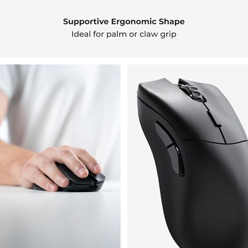 GLORIOUS Gaming Model D 2 PRO Wireless Gaming Mouse - 2.4GHz Wireless 1ms delay, 100M clicks, 60g Ultralight, Long Battery Life, 26K DPI BAMF 2.0 Sensor, Ergonomic, 6 Buttons, PTFE Feet in Kuwait