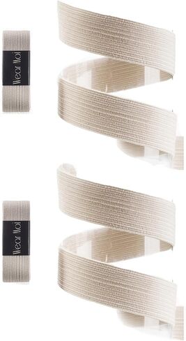 ارتداء Moi Rib Elastic لأحذية الباليه Pointe، قطعتان، وحدات مقطوعة مسبقًا، 50 سم، وردي فاتح (DIV58P2SAL) in Kuwait