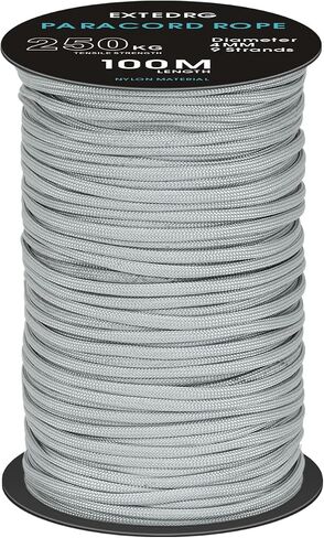 100 Meters Paracord Rope 4mm Outdoor Camping Binding Rope (Army Green) in Saudi Arabia