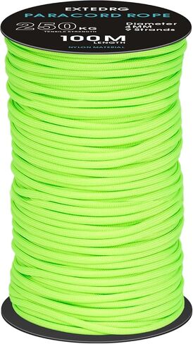 100 Meters Paracord Rope 4mm Outdoor Camping Binding Rope (Army Green) in Saudi Arabia