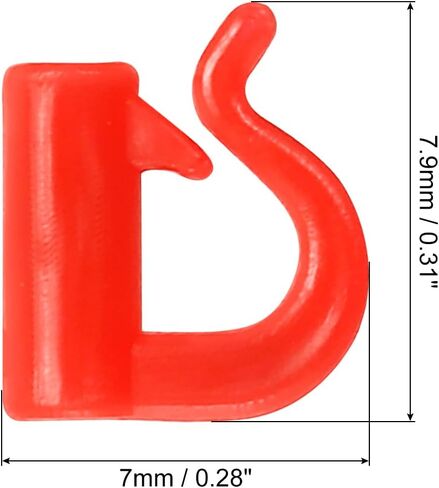 PATIKIL Fishing Spinner Clevis Easy Spin D-Shaped Plastic Links for Lure Fishing Spoon Spinnerbait Inline Parts Accessory in Saudi Arabia