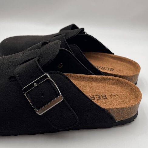 Women's Suede Clogs & Mules Stylish Leather Mules with Arch Support and Cork Footbed Couple's Clogs for Women in Saudi Arabia