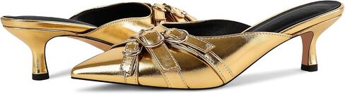 Women's Strap Heeled Mules Pointed Toe Kitten Heels Dress Pumps in Saudi Arabia