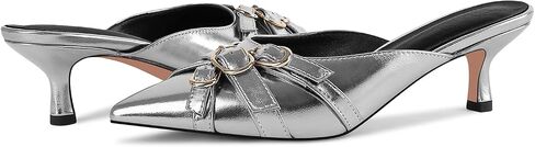 Women's Strap Heeled Mules Pointed Toe Kitten Heels Dress Pumps in Saudi Arabia