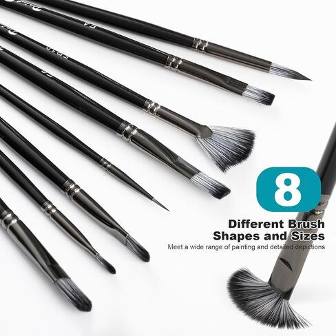 Inburit Art Paint Set for Adults, Painting Supplies Kits with 24 Acrylic Paints (22ml), 8 Brushes, 3 Stretched Canvases, 3 Canvas Panel, Palette, Deluxe Paint Set for Kids, Student and Artist in Saudi Arabia