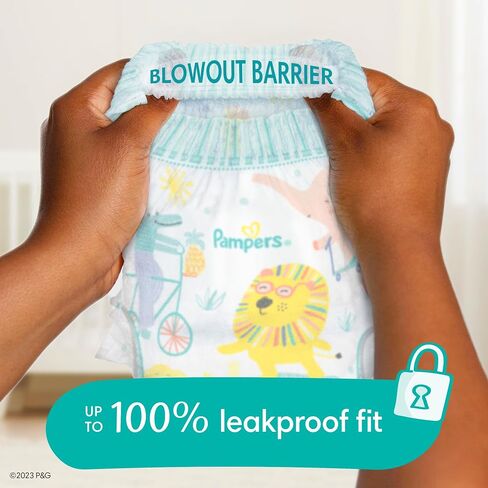 Diapers Size 5, 128 Count and Baby Wipes - Pampers Pull On Cruisers 360° Fit Baby Diapers with Stretchy Waistband, ONE MONTH SUPPLY with Sensitive Wipes, 6X Pop-Tops, 336 Count (Packaging May Vary) in Kuwait