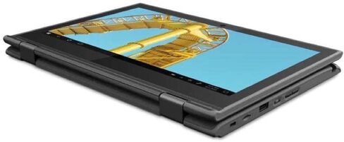 Lenovo 300e Windows 2nd Gen 81M90061US 11.6" Touchscreen 2 in 1 Notebook - HD - 1366 x 768 - Intel Celeron N4120 Quad-core (4 Core) 1.10 GHz - 4 GB RAM - 64 GB Flash Memory - Black in Saudi Arabia