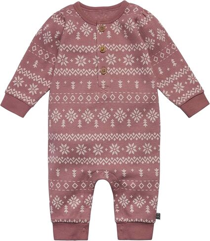 Modern Moments baby-girls Henley Waffle-knit Romper in Saudi Arabia