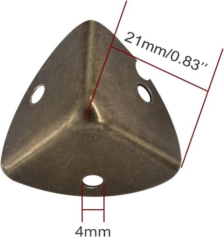 8pcs Metal Decorative Corner Frame Edge Protector for Furniture Bronze Color in Saudi Arabia
