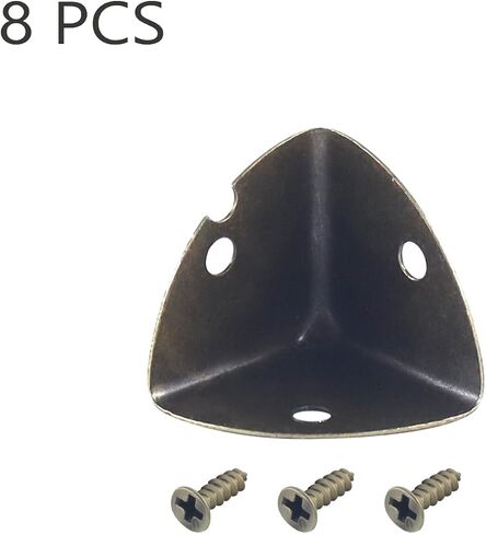 8pcs Metal Decorative Corner Frame Edge Protector for Furniture Bronze Color in Saudi Arabia