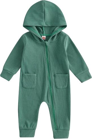 Ledy Champswiin Fall Baby Clothes Newborn Boy Girl Hoodie Romper Long Sleeve Jumpsuit Winter Infant One Piece Outfit in Saudi Arabia