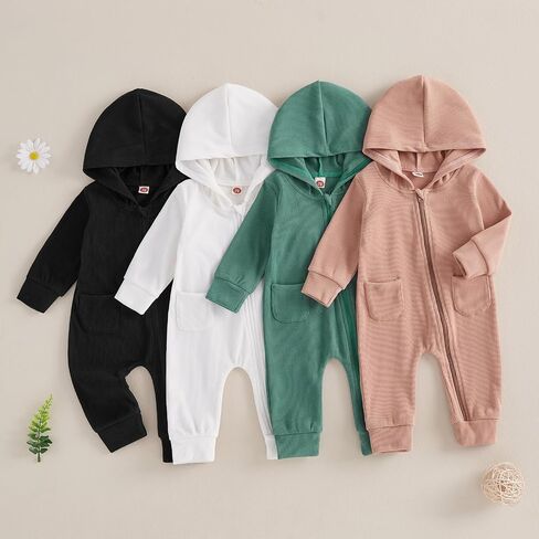 Ledy Champswiin Fall Baby Clothes Newborn Boy Girl Hoodie Romper Long Sleeve Jumpsuit Winter Infant One Piece Outfit in Saudi Arabia