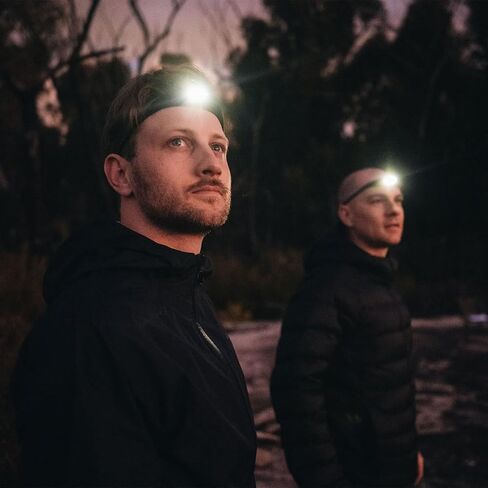 KNOG Quokka Silicone Rechargeable Headlamp - 150 Lumen, LED Head Lamp w/ 4 Modes, Waterproof Headlamp Flashlight for Outdoor, Camping and Hiking Gear with Comfortable Reading Light - Rescue Orange in Kuwait