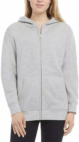 Danskin Women's Ultra Cozy Fleece Full Zip Hooded Jacket Size XL Nocturne Heather (Purple) in Saudi Arabia