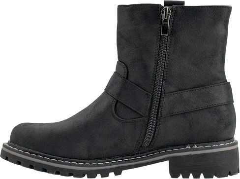 Corkys Footwear Fall In Love Modest 1.25-Inch Heel Booties with Memory Foam Insoles, Full Inside Zip, and Harness Detail – Stylish & Comfortable Fall Essential in Saudi Arabia