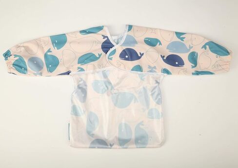 Baby Bib Sleeved Shirt with Pocket 1-3 Years Old Toddler Painting Drawing (Polar Bear) in Kuwait