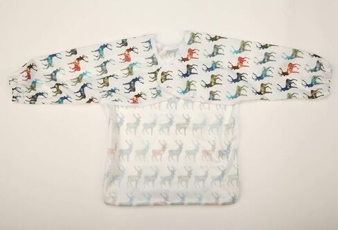 Baby Bib Sleeved Shirt with Pocket 1-3 Years Old Toddler Painting Drawing (Polar Bear) in Kuwait