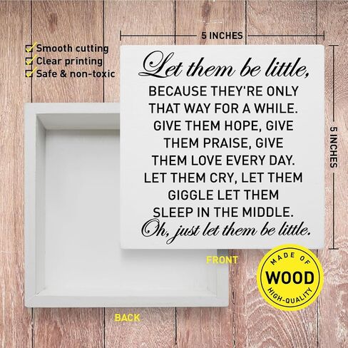 Nursery Decor Wooden Box Sign, Nursery Newborn Baby Boys Bedroom Desk Decor Toddler Kids Children Room Playroom Decoration, Long Live Boyhood, Nursery Gifts for Baby Boys in Saudi Arabia