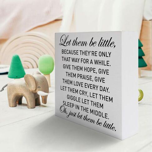 Nursery Decor Wooden Box Sign, Nursery Newborn Baby Boys Bedroom Desk Decor Toddler Kids Children Room Playroom Decoration, Long Live Boyhood, Nursery Gifts for Baby Boys in Saudi Arabia