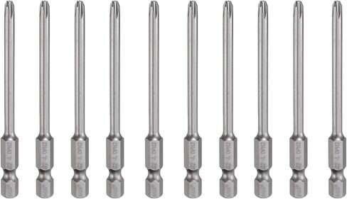 HARFINGTON 10pcs #3 Phillips Screwdriver Bit PH3 1/4" Hex Shank 4" (100mm) Long Magnetic S2 Steel Industrial Grade Screw Driver Bit Cross Head Electric Drill Bits 0.236" (6mm) Rod in Saudi Arabia