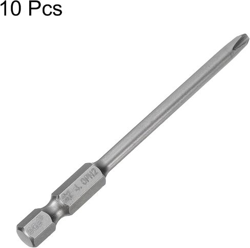 HARFINGTON 10pcs #3 Phillips Screwdriver Bit PH3 1/4" Hex Shank 4" (100mm) Long Magnetic S2 Steel Industrial Grade Screw Driver Bit Cross Head Electric Drill Bits 0.236" (6mm) Rod in Saudi Arabia