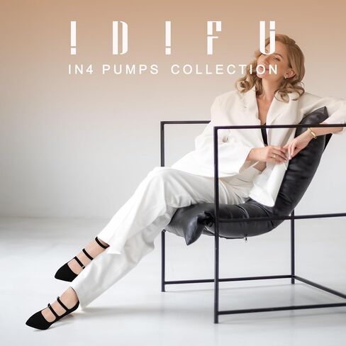 IDIFU IN4 Women's Pumps High Heels Dress Shoes for Women Closed Toe Strappy Heels Wedding Comfortable Dressy Formal Stiletto Ankle Strap Pointed Toe Three Strap Heels Pump Shoes in Saudi Arabia
