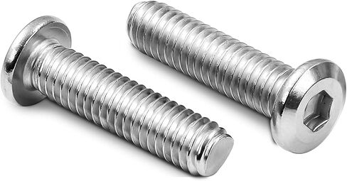 M6-1.0 x 60mm Flat Head Socket Head Screws for for Furniture Chair Table Desk Crib Bed, Stainless Steel 18-8, Bright Finish, Fully Threaded, 15 PCS in Kuwait