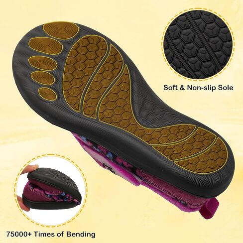 L-RUN Womens Slippers Wide Toe Box Barefoot Diabetic Shoes Women Ladies Winter House Shoes for Indoor and Outdoor in Saudi Arabia