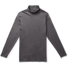 Robert Barakett Georgia Long Sleeve Men's Cotton Turtleneck, Black,
