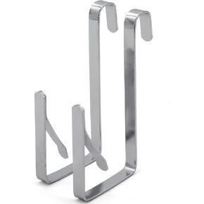HOMELUX THEORY Over The Door Organizer Hook, 2pc Heavy Duty Metal Hook for Door Storage Organizer, Clothes, Coats, Bags, & Towels in Bedroom, Living Room & Bathroom