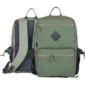 Trademark Supply Mark V Minimalist Modular Backpack, Expandable Travel Backpack for Work or Travel, Nylon Backpack for Women and Men, Laptop Bag with Sleeve, 18 x 12 x 8 inches, Multicam Black