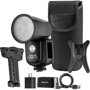 Westcott FJ80-SE S 80Ws Speedlight for Sony Cameras Bundle with Handheld Mount (2 Items)