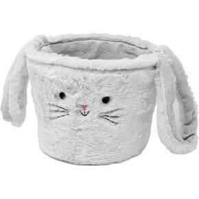 Easter Bunny Plush Basket - Gray